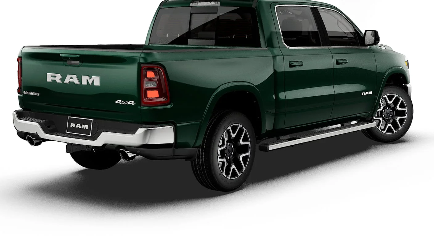 New 2027 Serrano-Green Metallic Exterior Paint RAM LARAMIE image 14