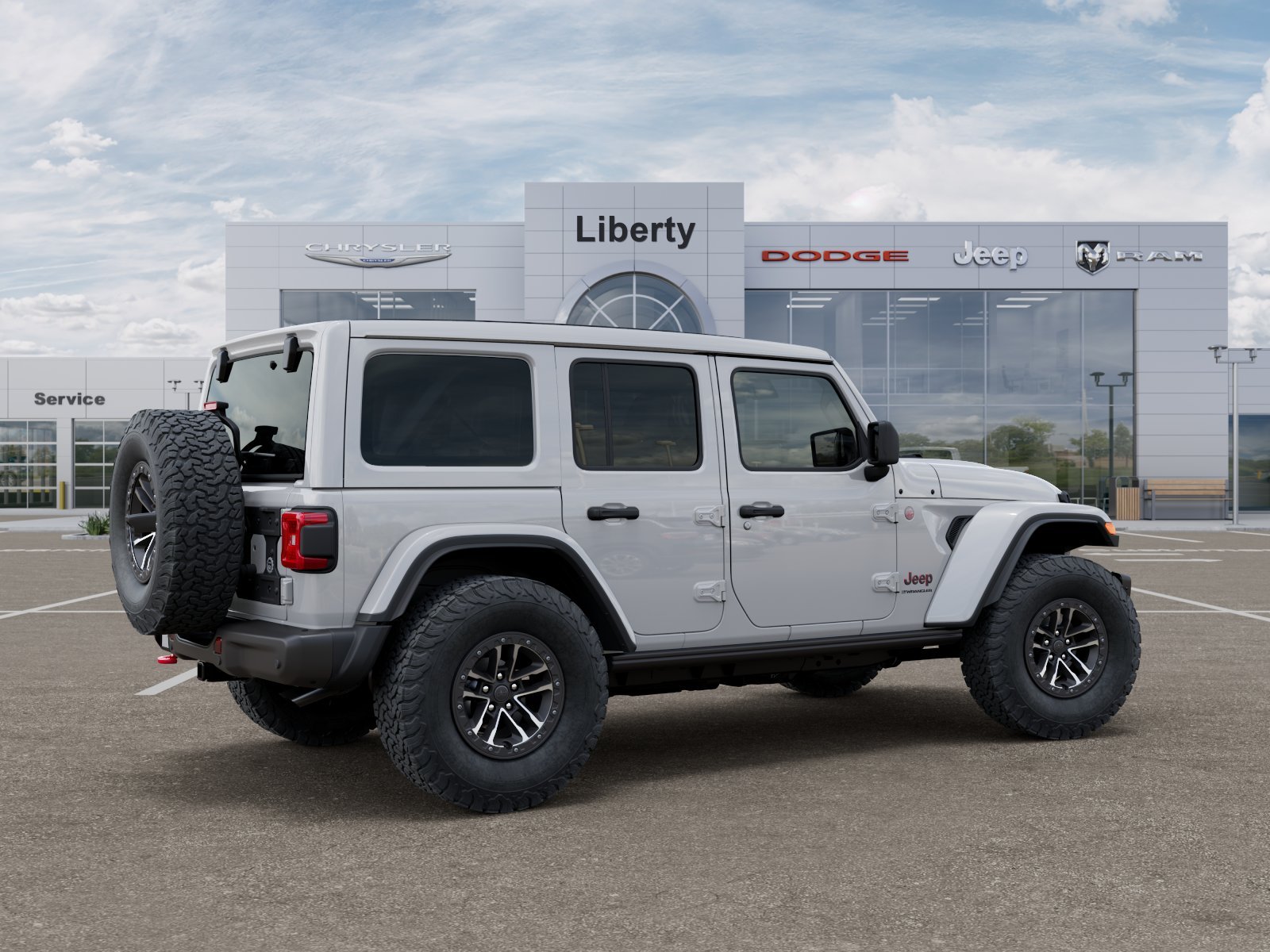 New 2026 Bright White Clear-Coat Exterior Paint Jeep Rubicon X image 5