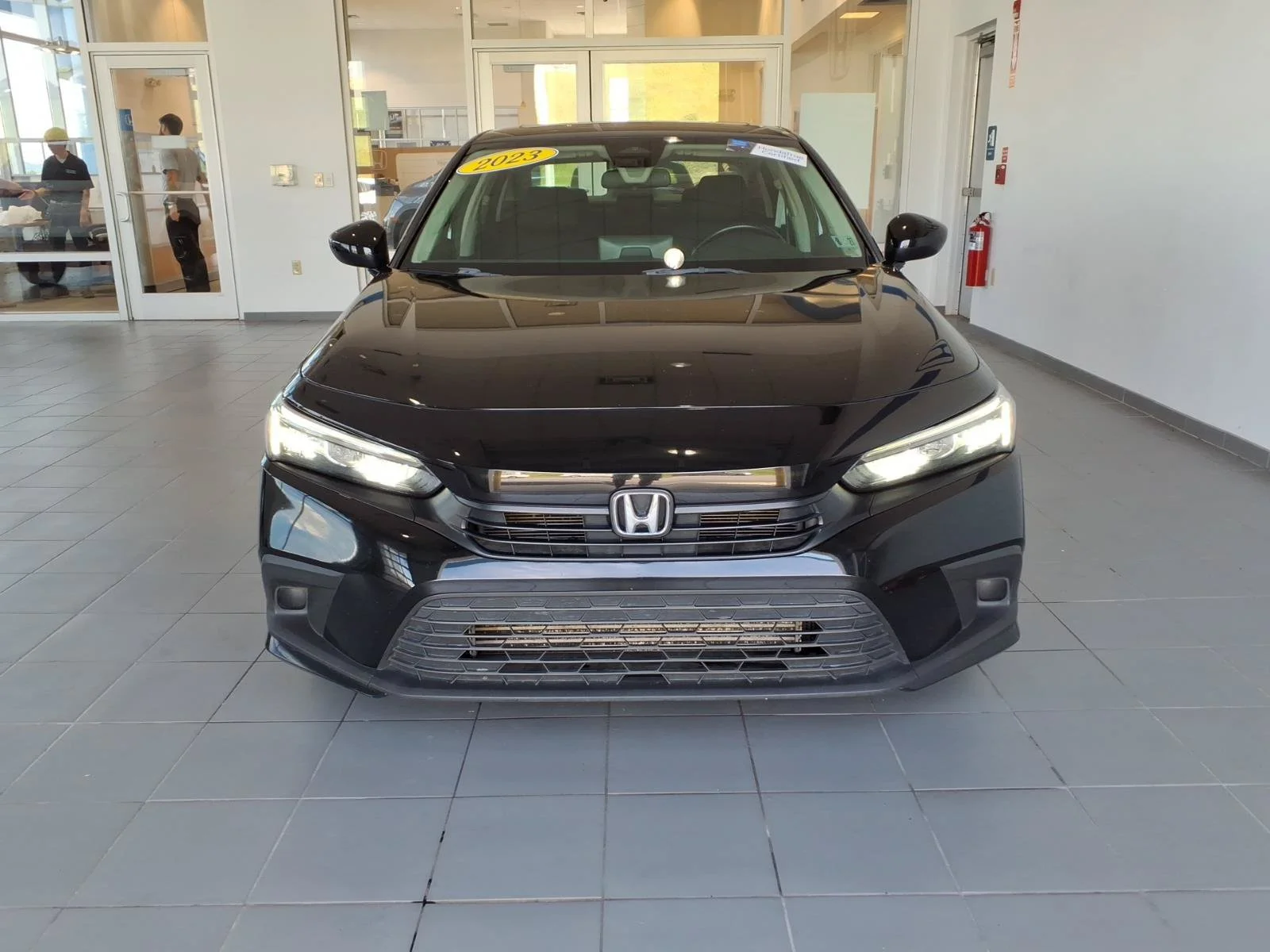 Certified Used 2023 Crystal Black Pearl Honda 1.5T 4D EX image 2
