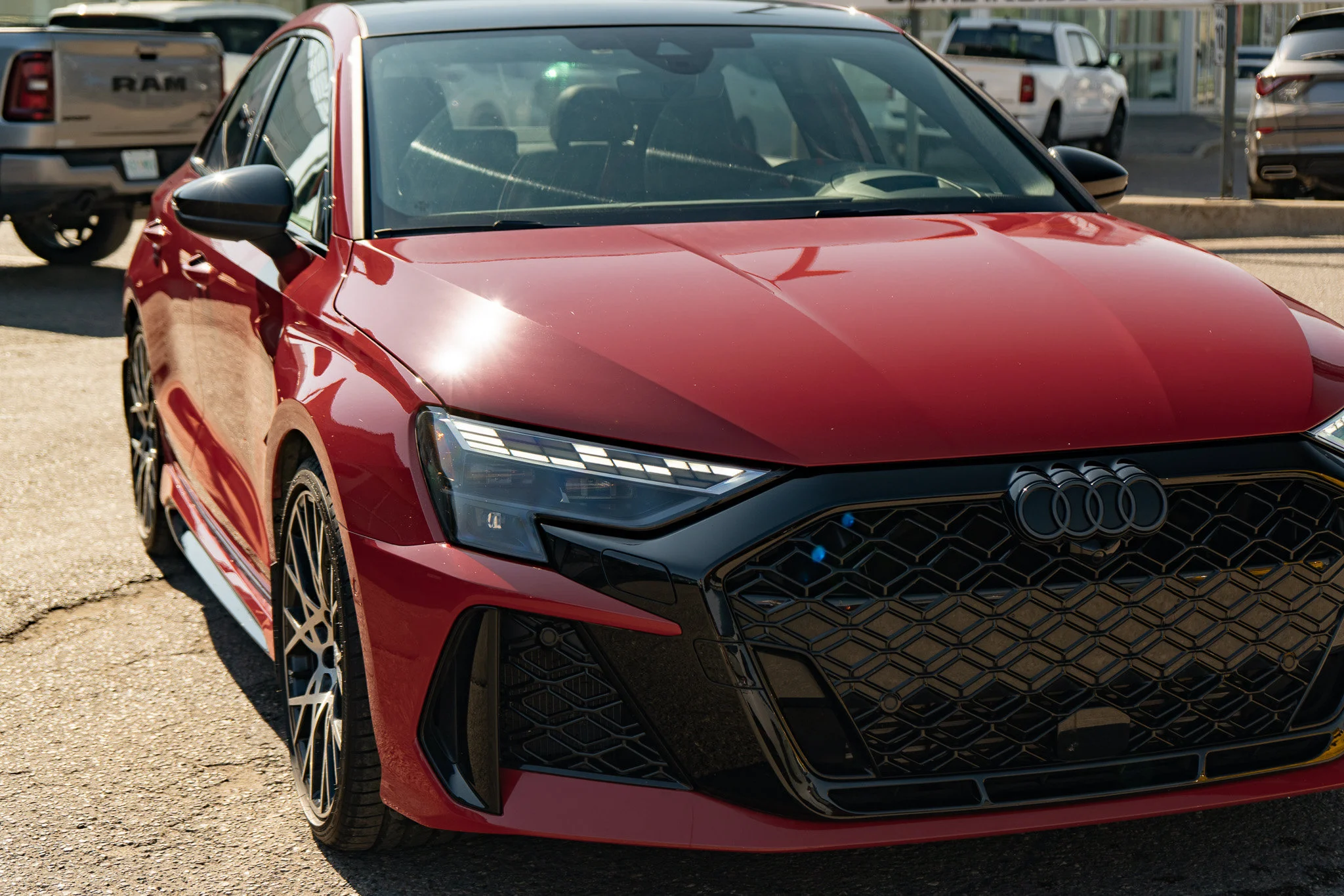 Certified Used 2025 Progressive Red Metallic Audi 2.5 TFSI Quattro*394HP! | 5 Cylinder Turbo | RS Design + Tech Pack | PPF | Winter Tires Included image 5