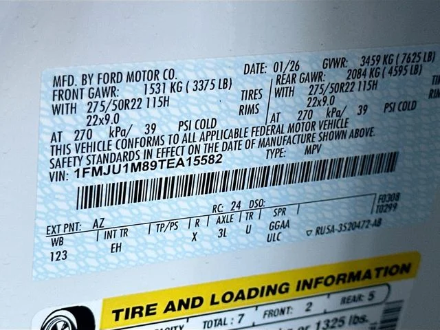 New 2026 White Metallic Ford Platinum image 22