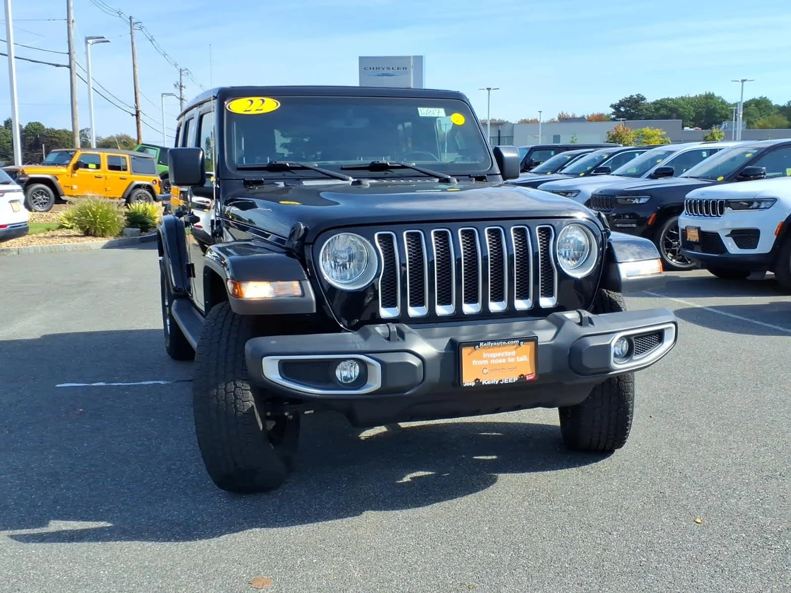 Certified Used 2022 Black Clearcoat Jeep Unlimited Sahara image 4