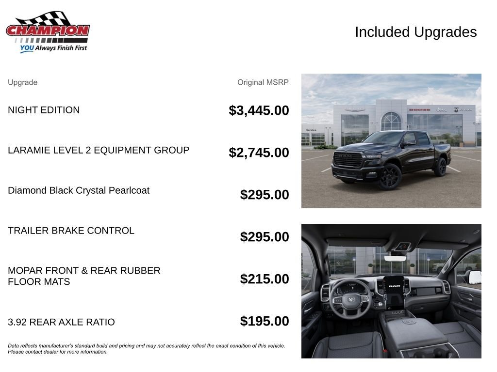 New 2026 Diamond Black Crystal Pearl-Coat Exterior Paint RAM Laramie image 6
