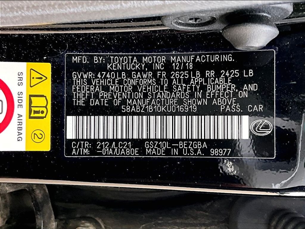 Used 2019 Black Lexus 350 Ultra Luxury image 9