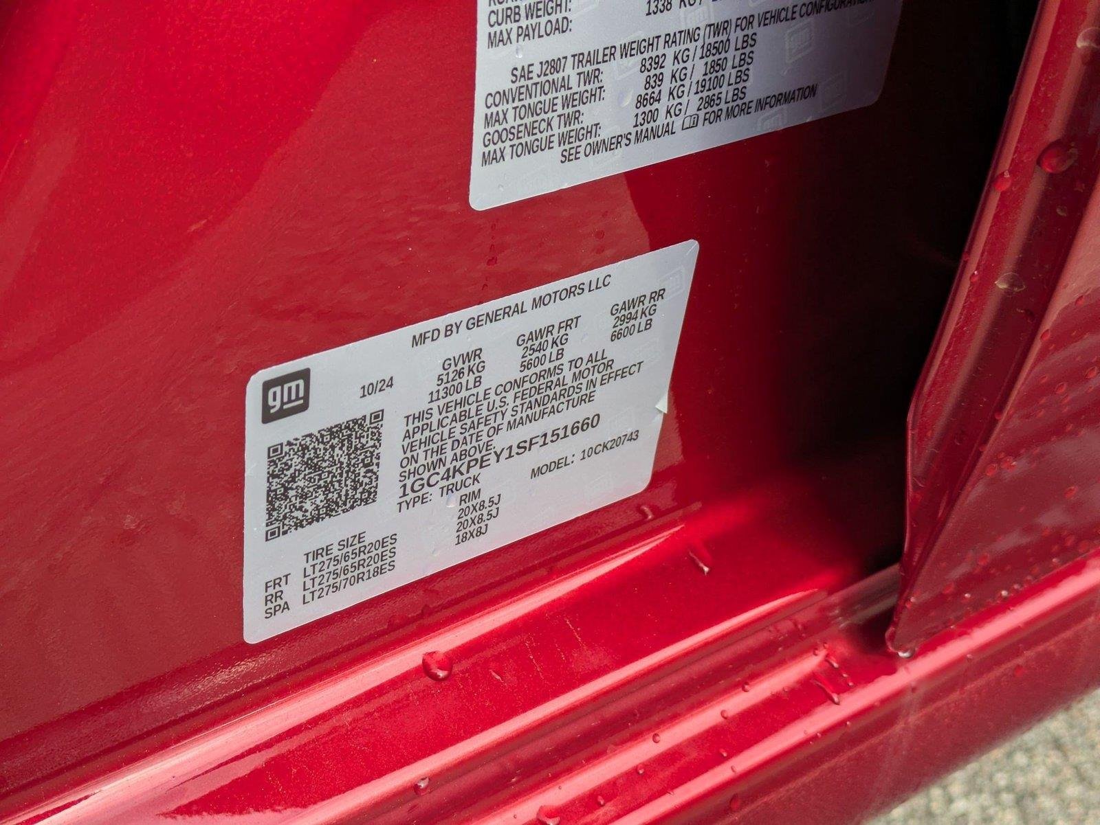 Used 2025 Radiant Red Tintcoat Chevrolet LTZ image 40
