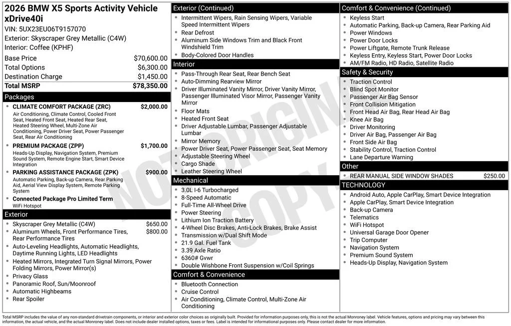 2026 BMW X5 xDrive40i's photo