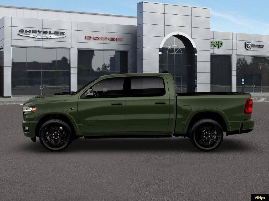 New 2026 Serrano-Green Metallic Exterior Paint RAM Laramie image 3