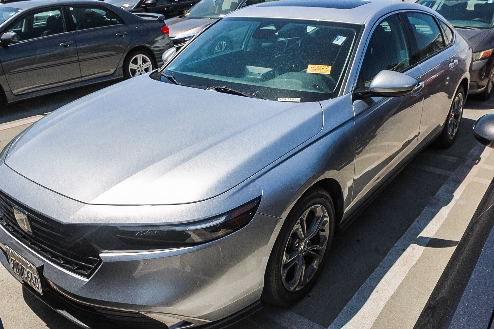 Certified Used 2024 Solar Silver Metallic Honda EX image 5