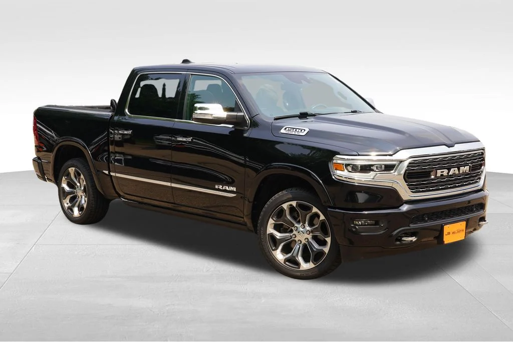 Used 2019 Diamond Black Crystal Pearlcoat Ram Limited image 1