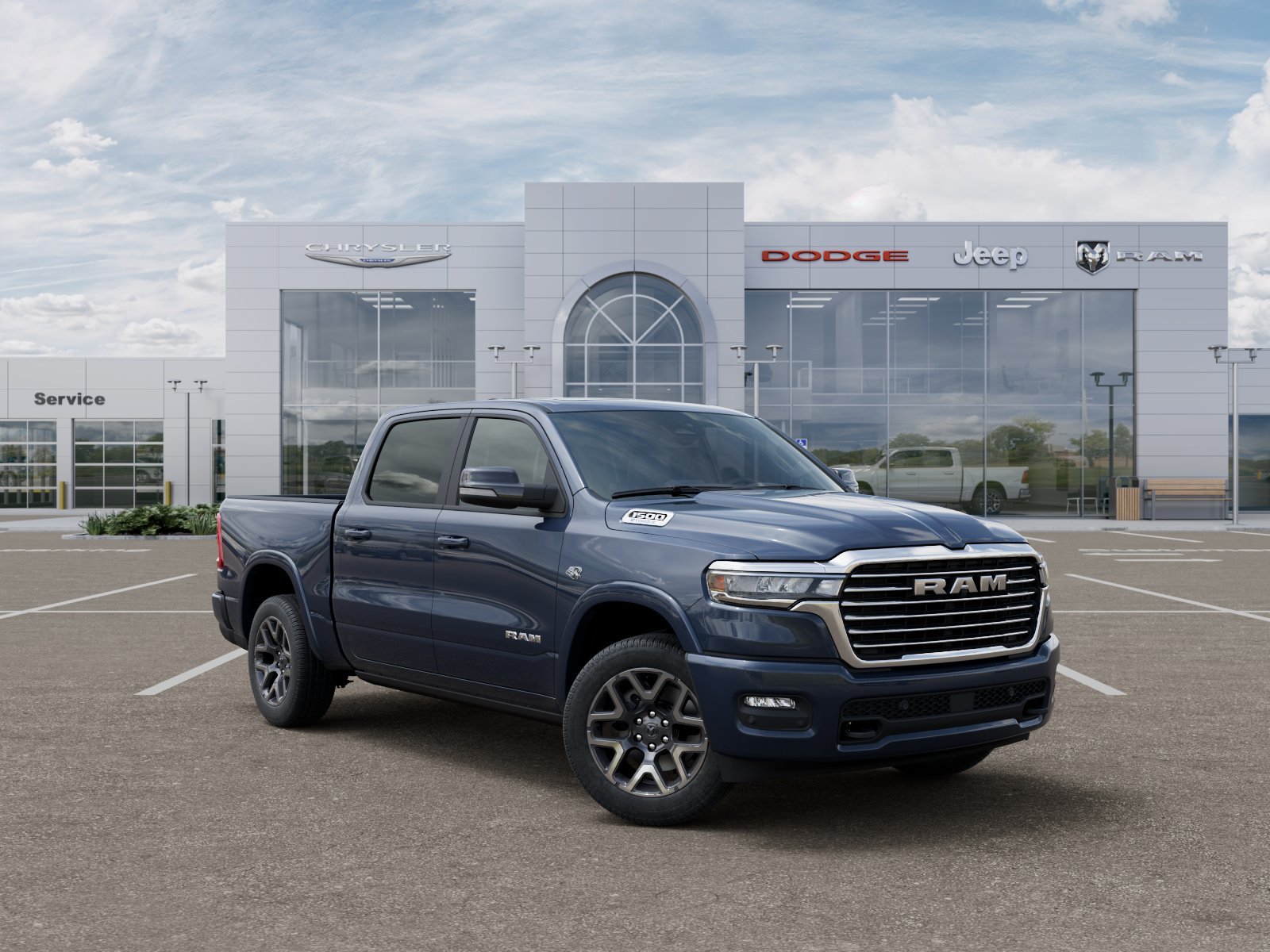 New 2026 Forged Blue Metallic Exterior Paint RAM Laramie image 26