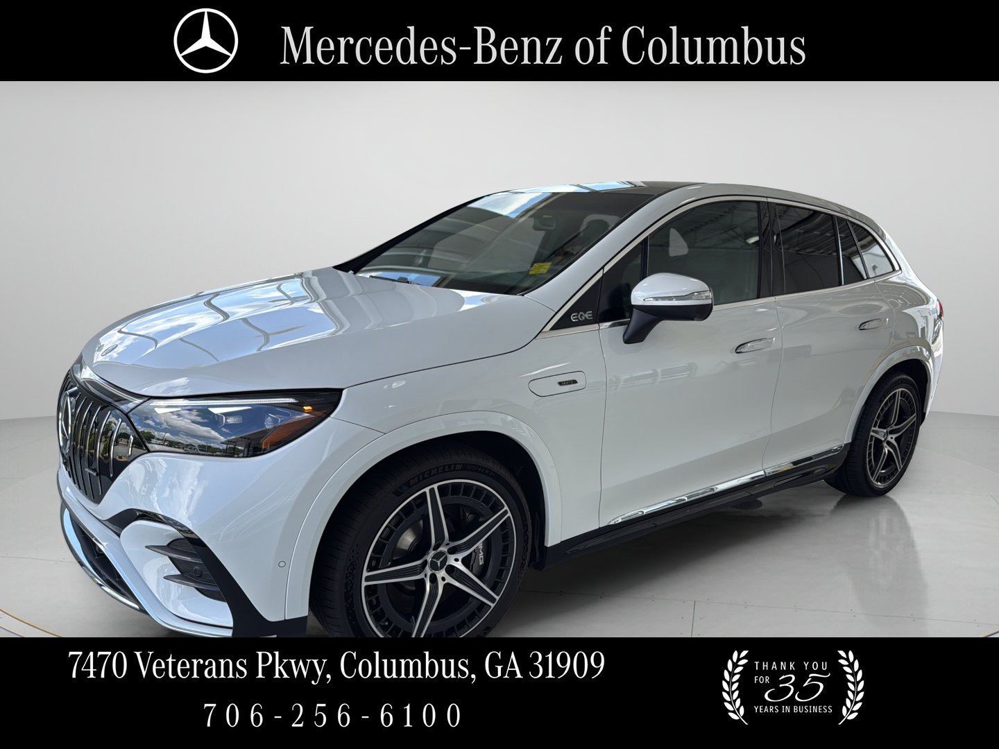 Certified Used 2026 MANUFAKTUR Moonlight White Metallic Mercedes-Benz AMG® EQE image 1