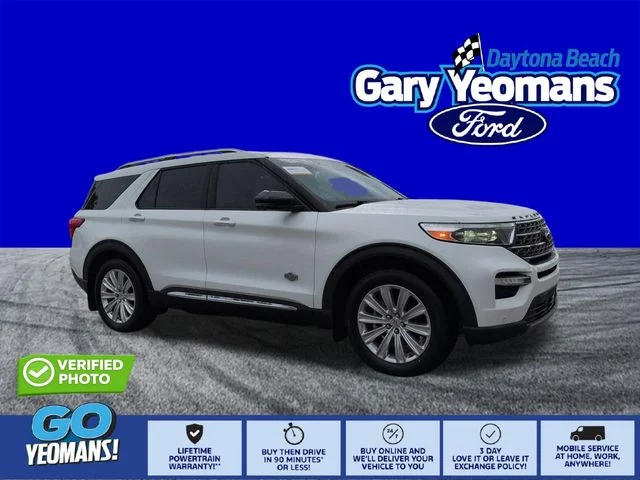 Certified Used 2023 White Metallic Ford King Ranch image 1