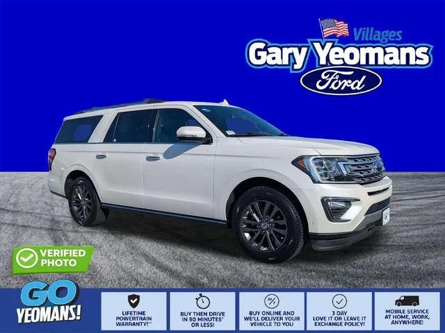 Certified Used 2019 White Platinum Clearcoat Metallic Ford Limited image 1
