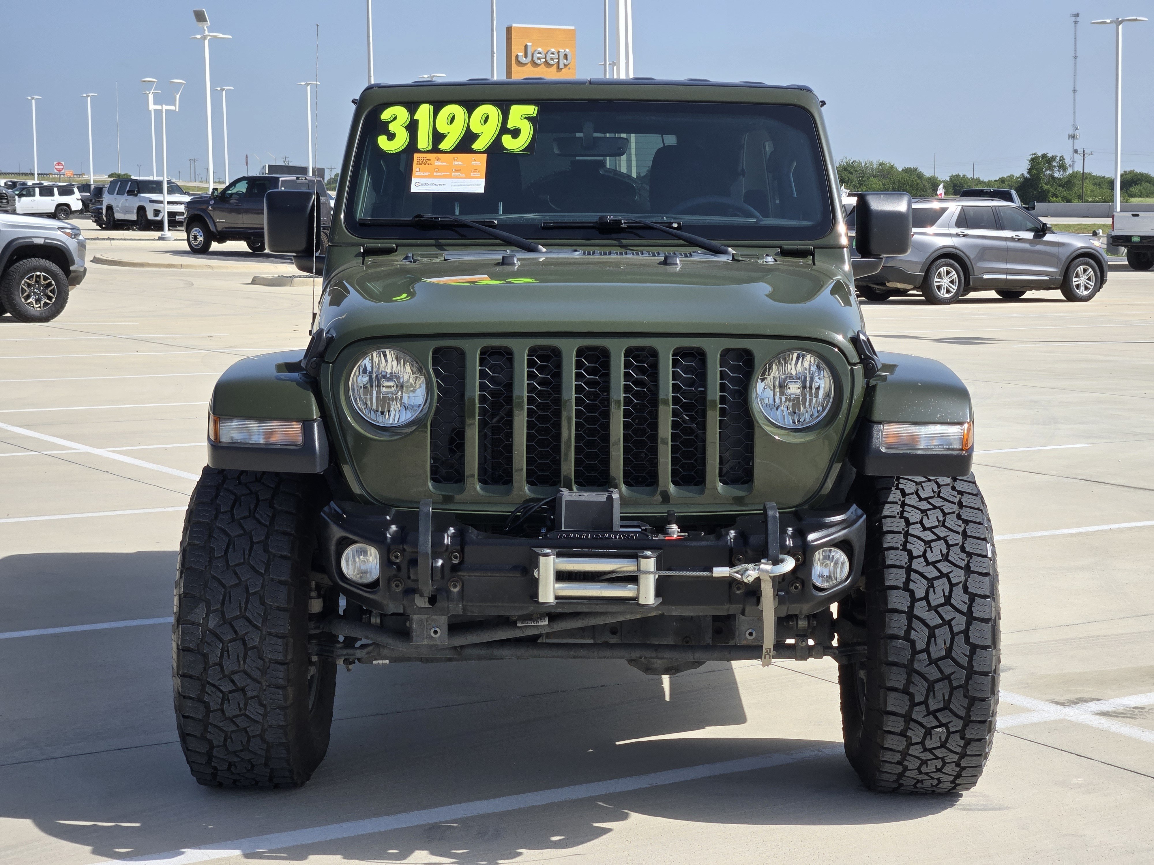 Used 2023 Sarge Green Clearcoat Jeep Sahara image 3