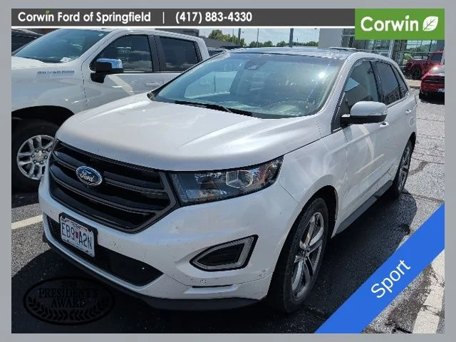 Used 2015 White Platinum Tri-Coat Metallic Ford Sport image 1