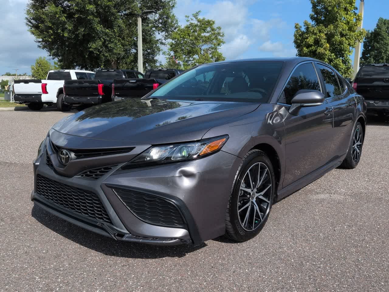 Certified Used 2023 Predawn Gray Mica Toyota SE image 2