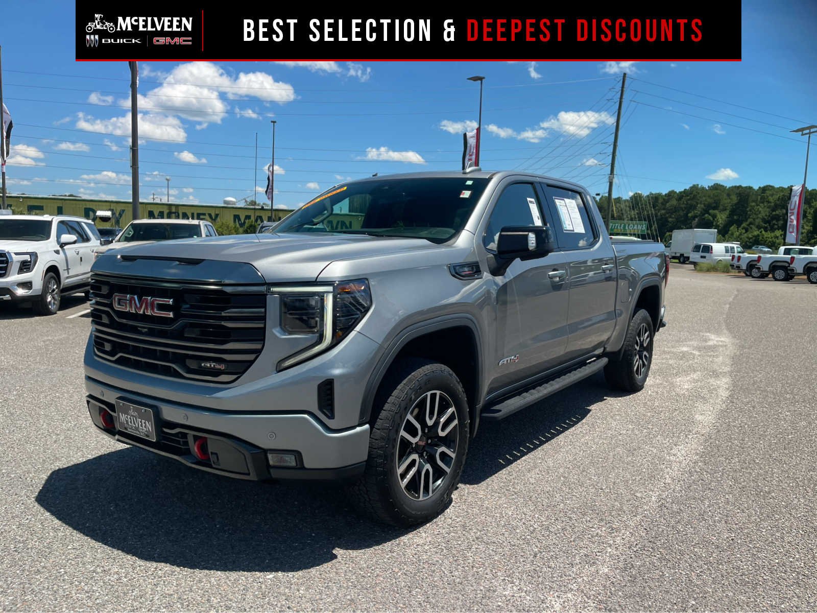 Used 2023 Sterling Metallic GMC AT4 image 1