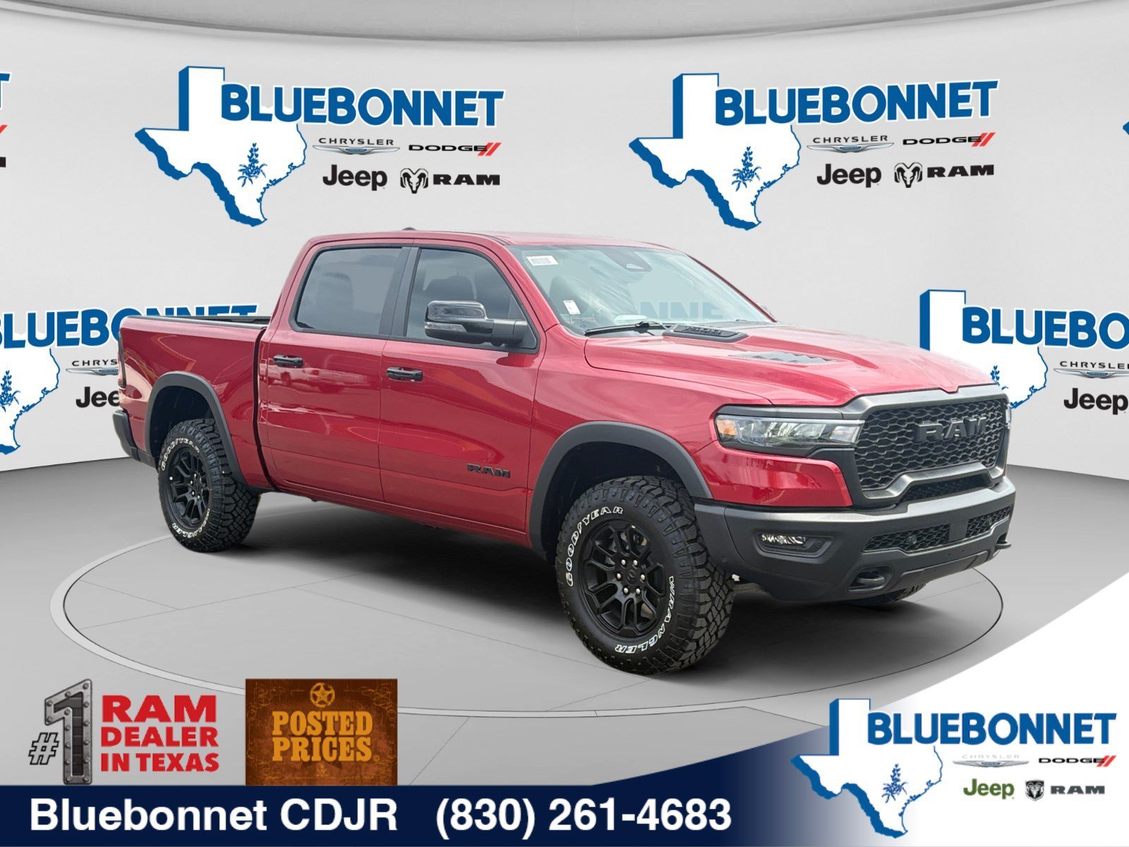 New 2027 Molten Red Pearl-Coat Exterior Paint RAM Rebel image 3
