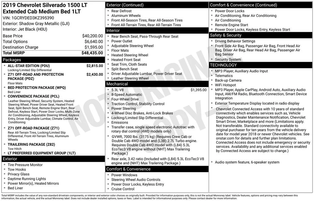 Used 2019 Gray Chevrolet LT image 38