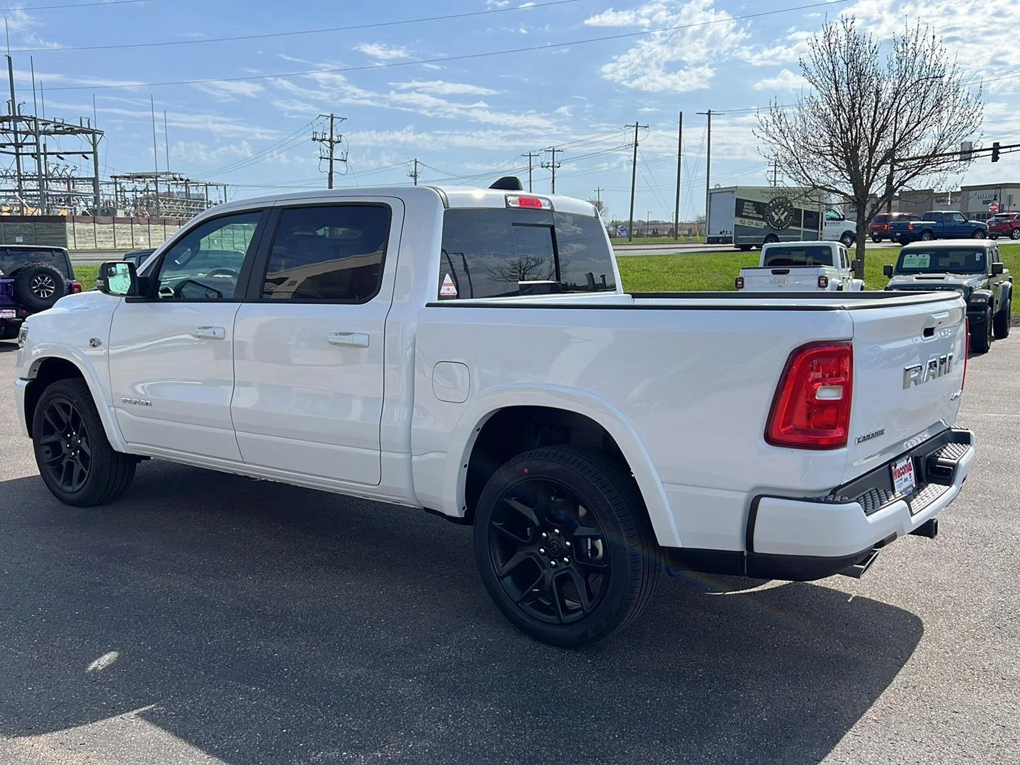New 2026 Bright White Clear-Coat Exterior Paint RAM Laramie image 5