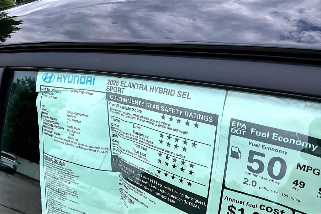 Certified Used 2025 Black Hyundai SEL Sport image 9