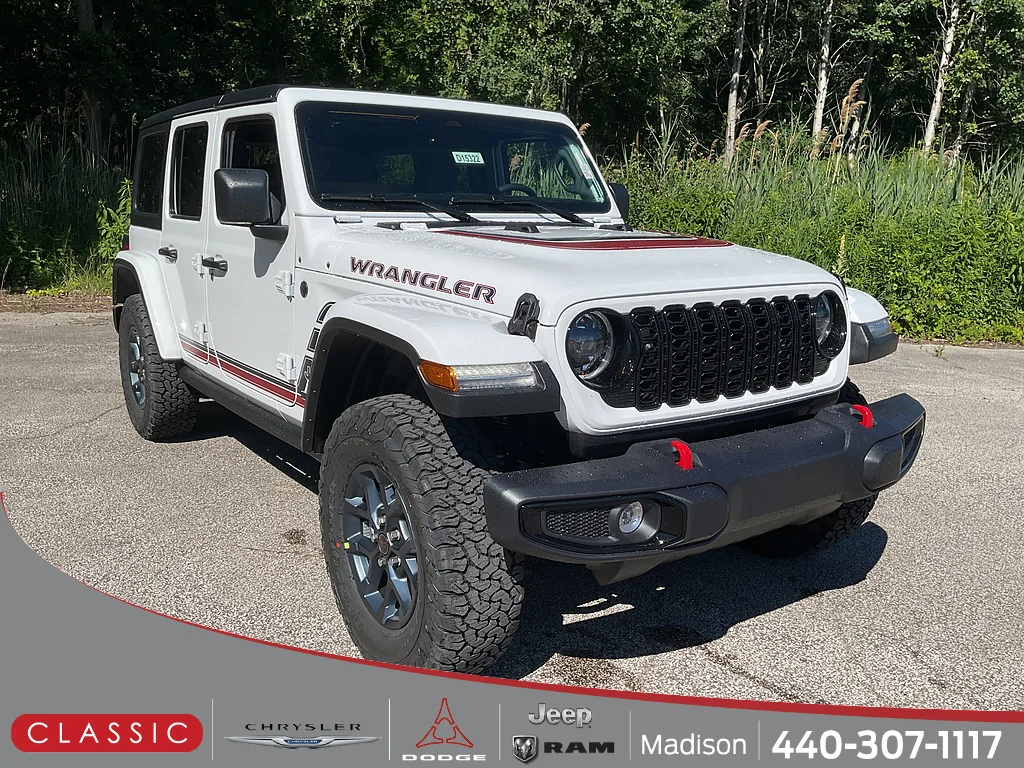New 2026 Bright White Clearcoat Jeep 4-Door Willys 