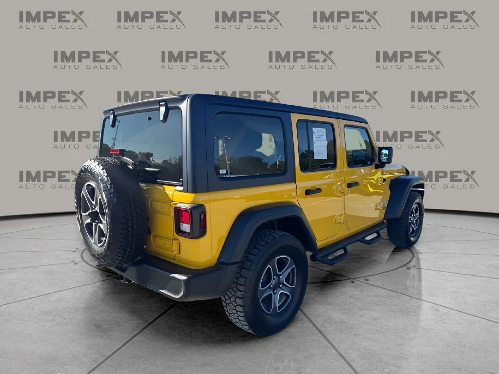 Used 2020 Yellow Jeep Unlimited Sport S image 5