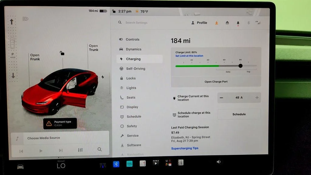 Used 2026 Ultra Red Tesla Long Range RWD w/ White & Black Premium Interior image 17