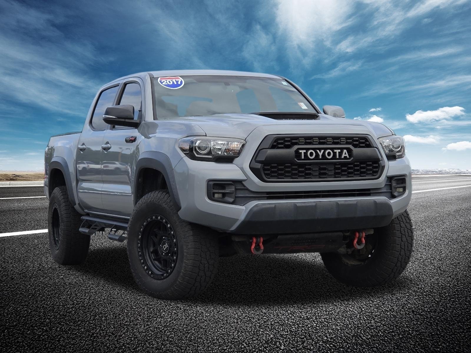 Used 2017 Cement Toyota TRD Pro Double Cab 5' Bed V6 4x4 AT image 2