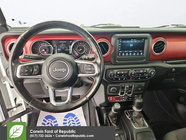 Used 2021 Bright White Clearcoat Jeep Unlimited Rubicon image 13