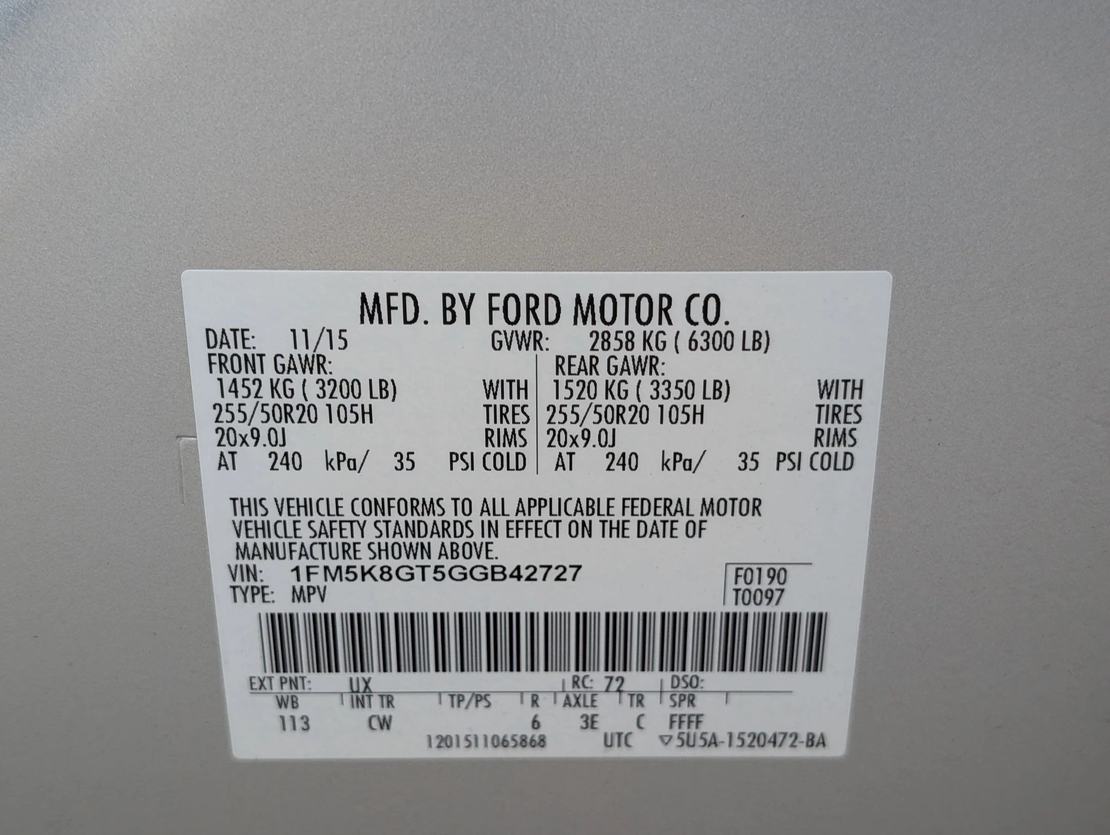 Used 2016 Ingot Silver Metallic Ford Sport image 32