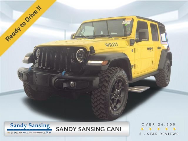 Used 2023 Yellow Jeep Willys 4xe image 1