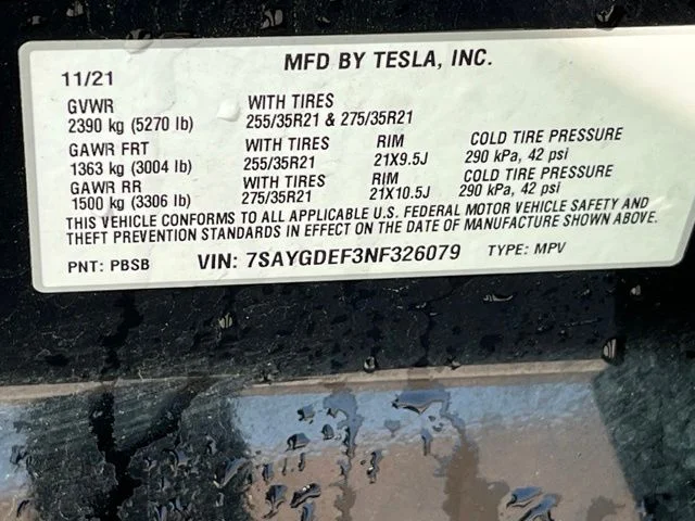 Used 2022 Black Tesla Performance image 23