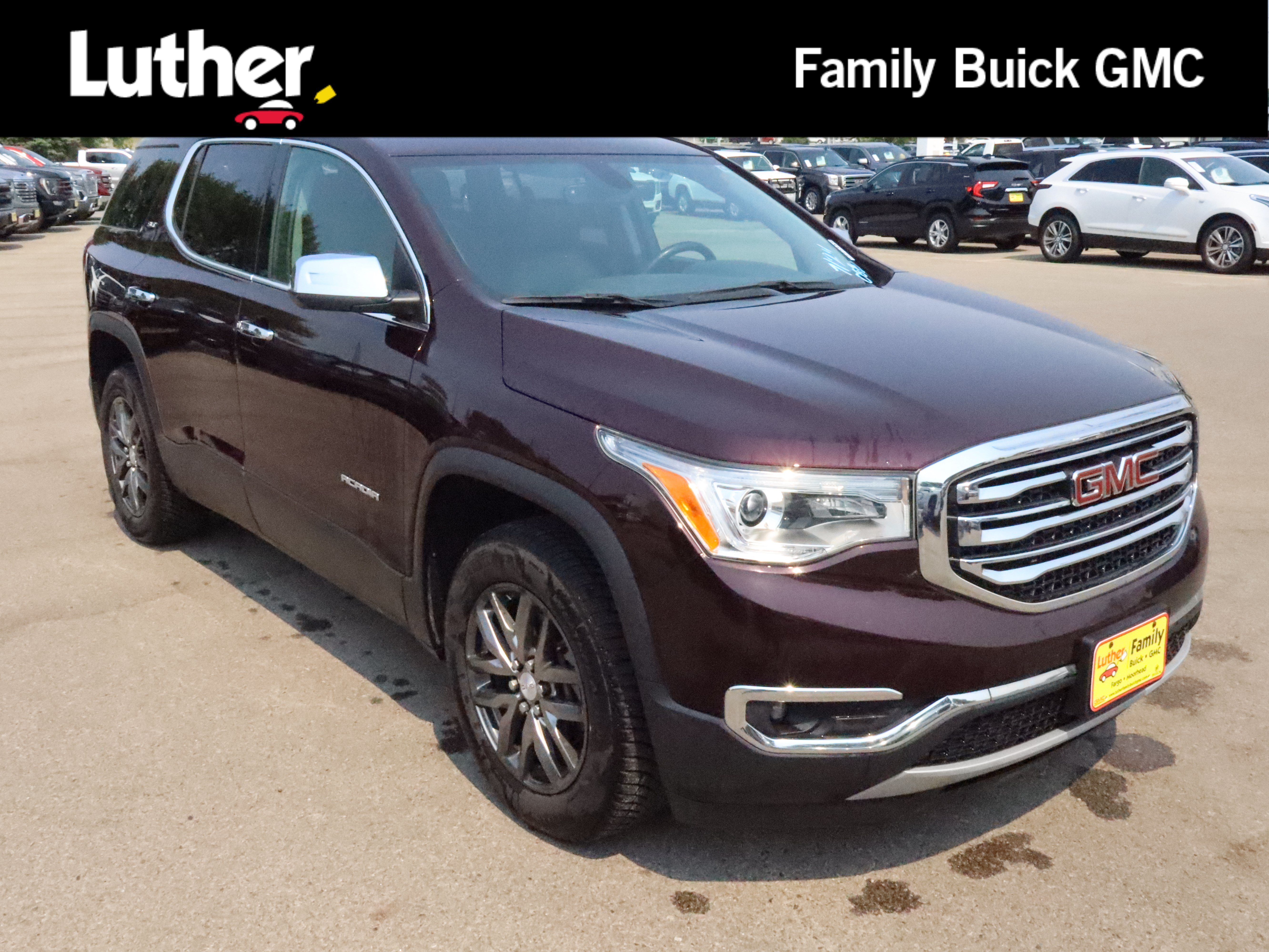 Used 2017 BLACK CHERRY METALLIC GMC SLT image 1