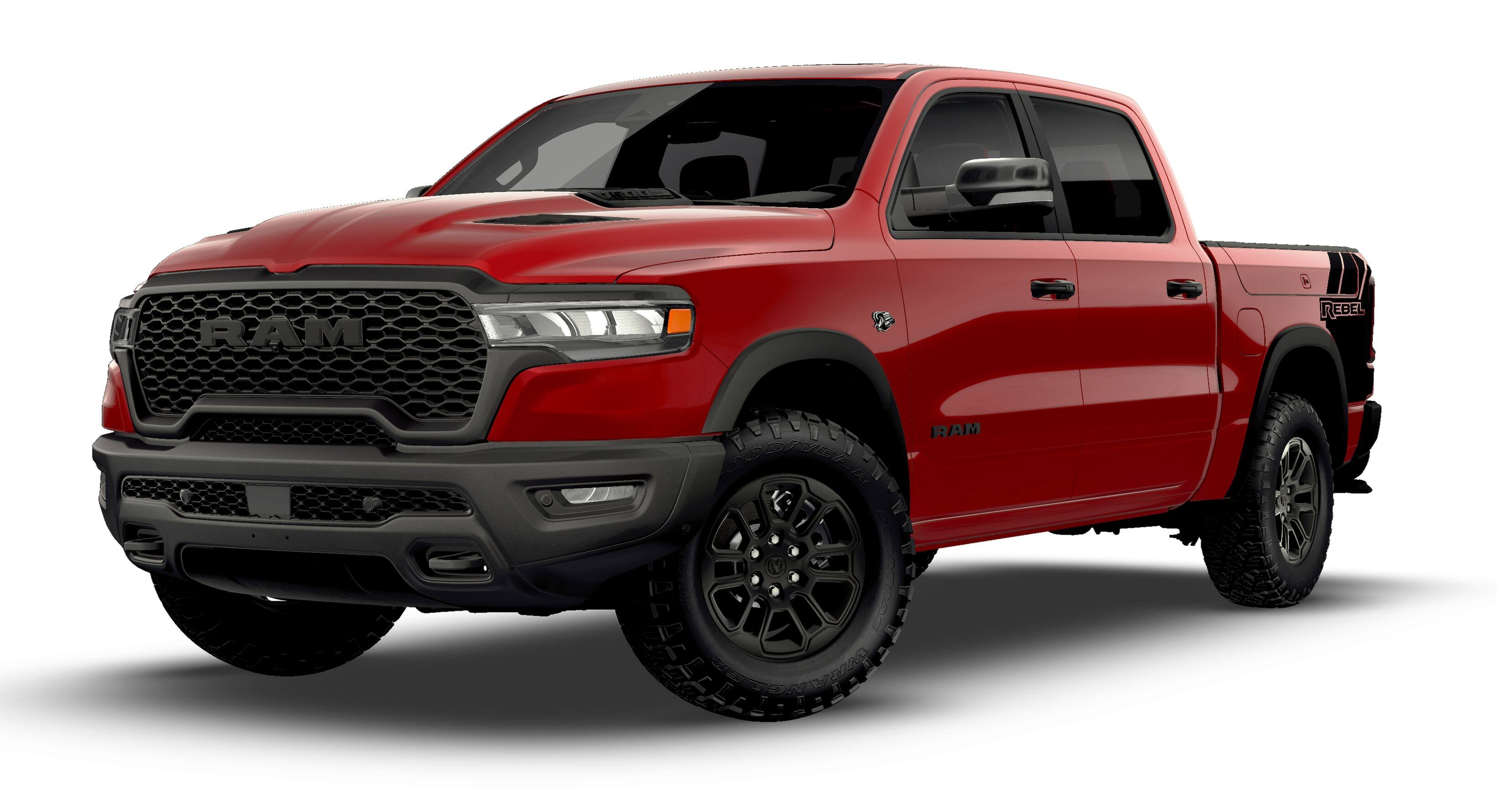 New 2026 Molten Red Pearl-Coat Exterior Paint RAM Rebel image 13