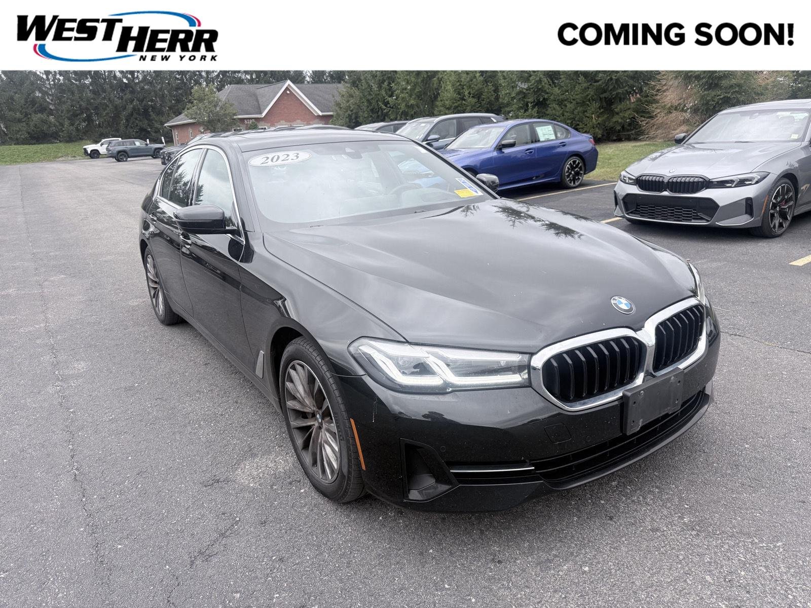 Used 2023 Black Sapphire Metallic BMW 530i xDrive image 1