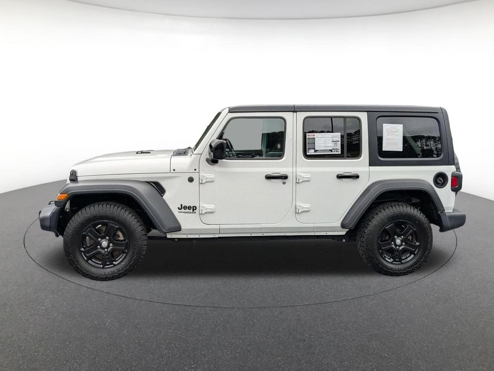 Used 2022 Bright White Clearcoat Jeep Unlimited Sport S image 8