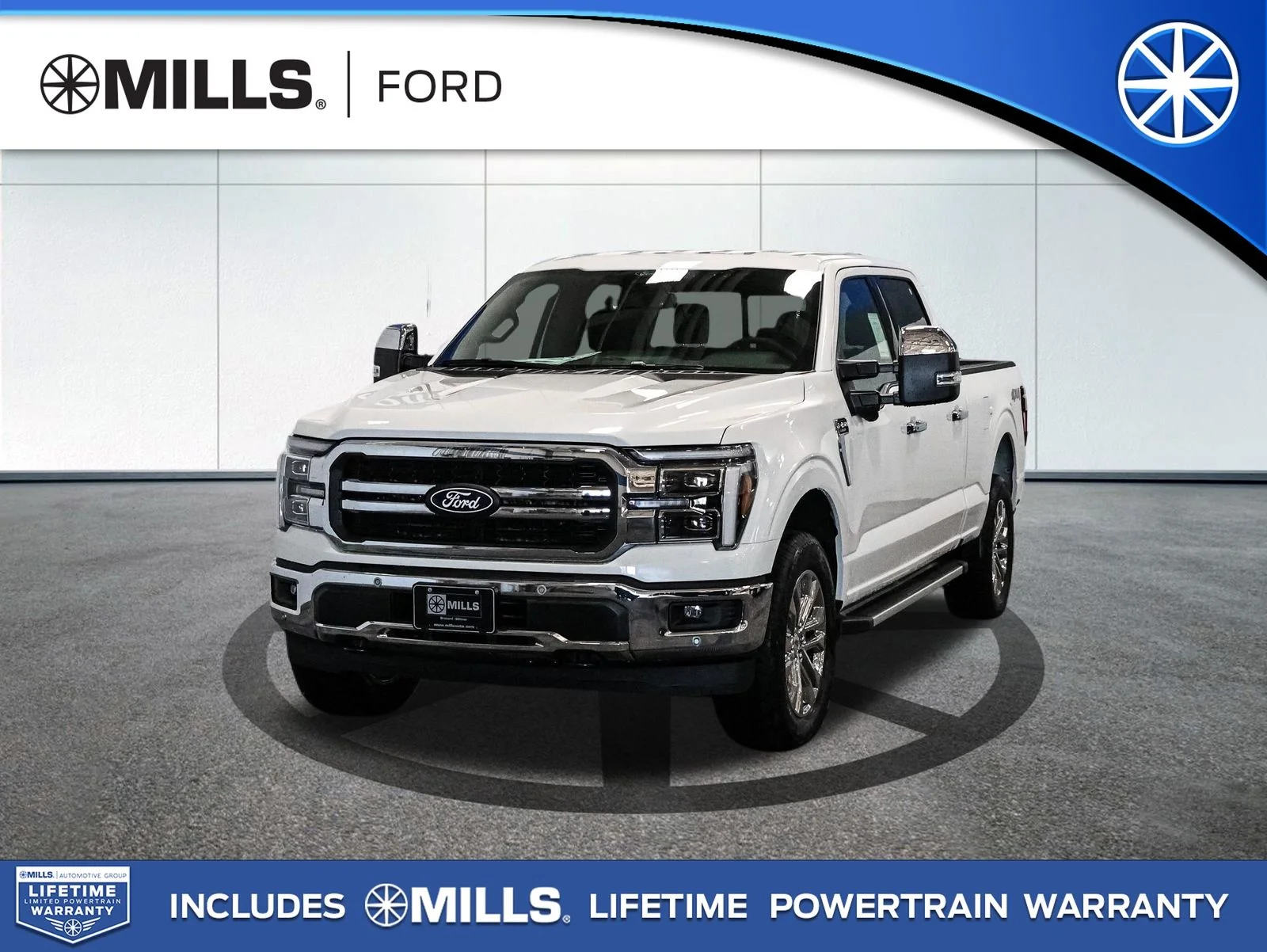 New 2026 Star White Metallic Tri-Coat Ford Lariat® image 1