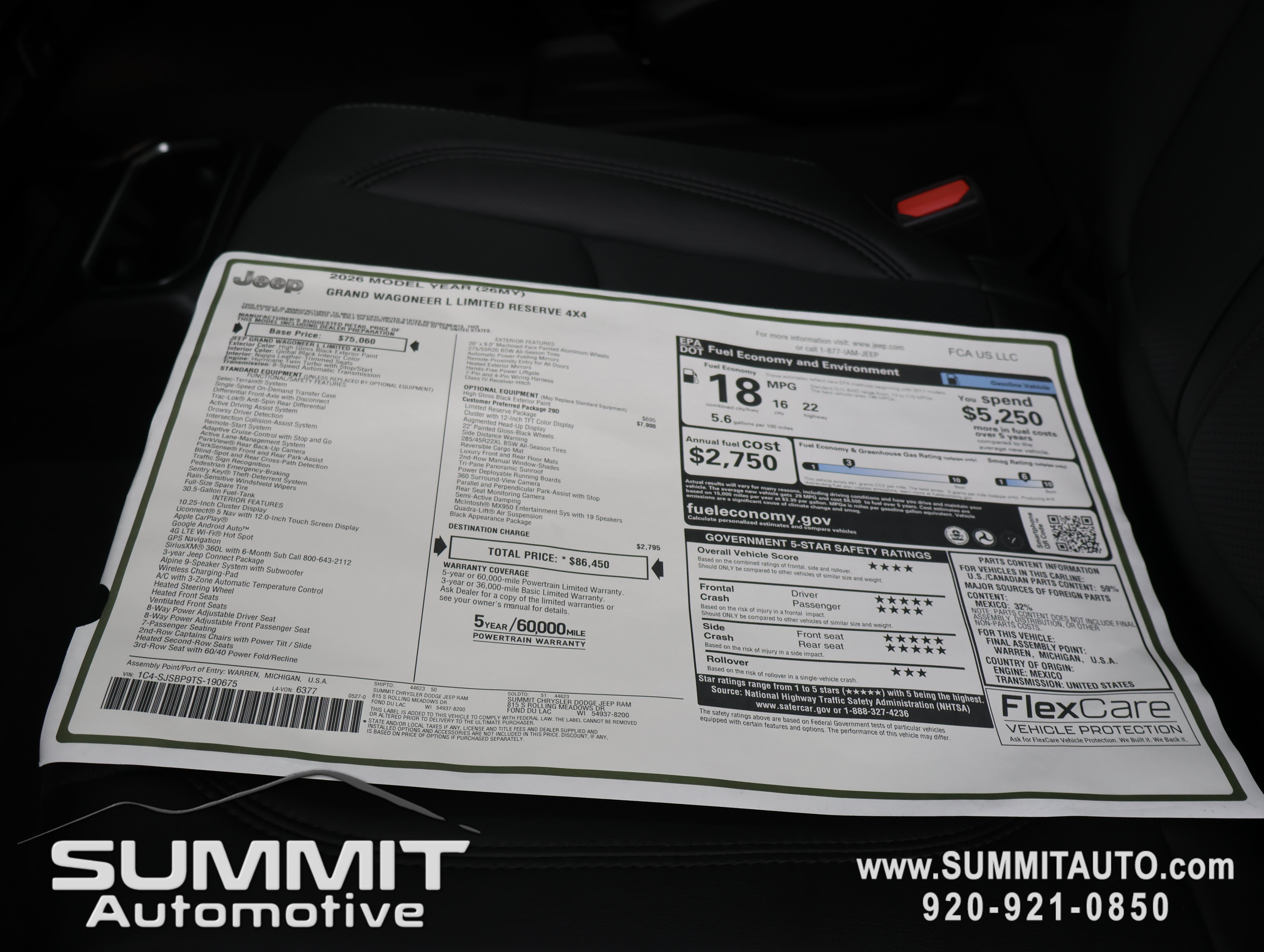 New 2026 Black Jeep Limited Reserve image 48
