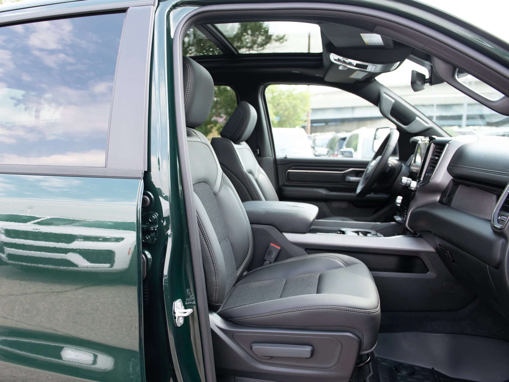 New 2026 Green RAM Sport* Crew Cab 4x4, Panoramic Sunroof, Nav, Heated Seats/Wheel, Alpine Audio image 26
