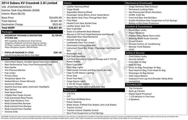 Used 2014 Dark Gray Metallic Subaru Limited image 28