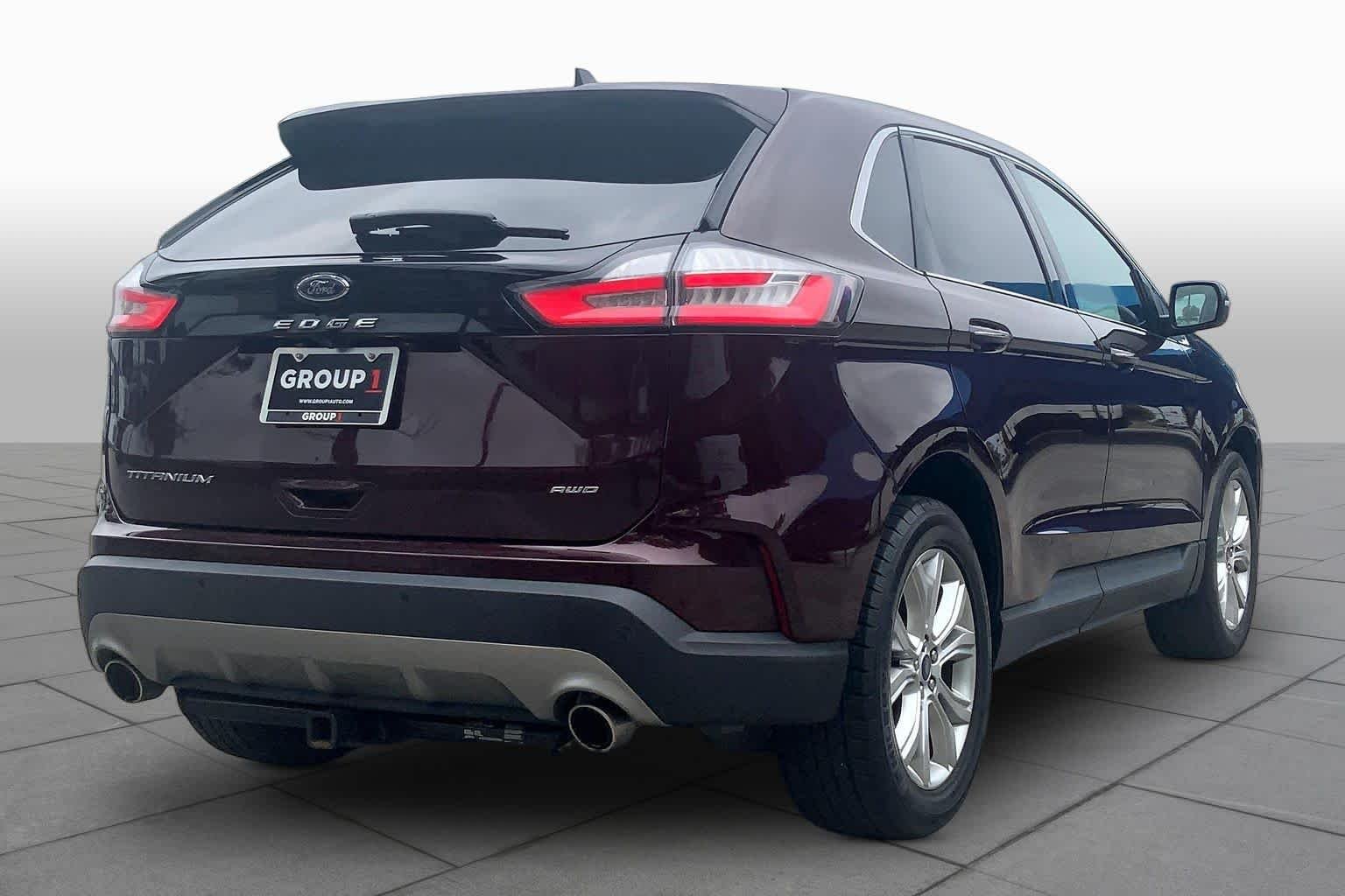 Used 2021 Burgundy Velvet Metallic Tinted Clearcoat Ford Titanium image 13