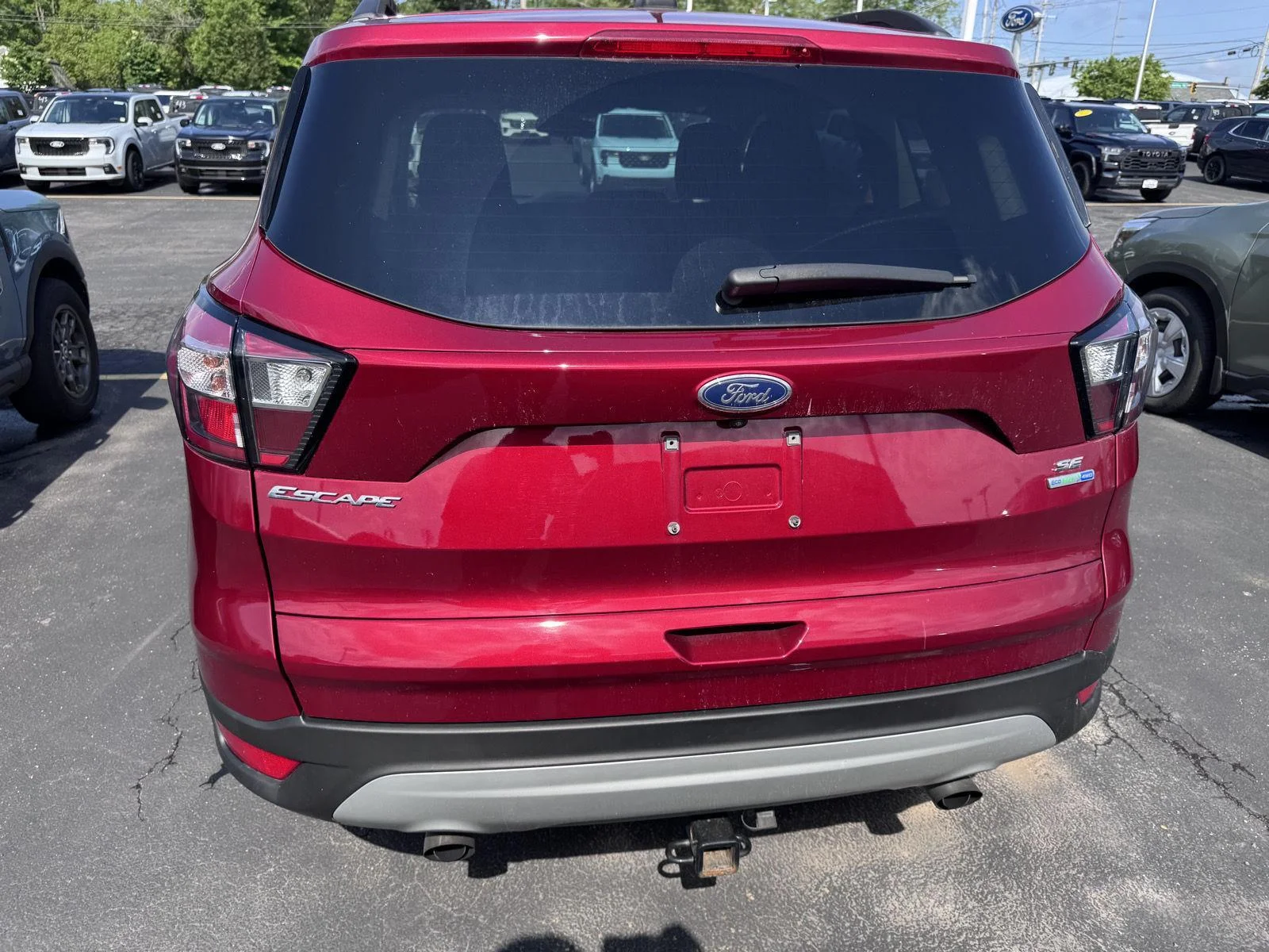 Used 2018 Ruby Red Metallic Tinted Clearcoat Ford SE image 5
