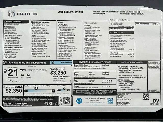 2026 Buick Enclave Avenir - Photo 21