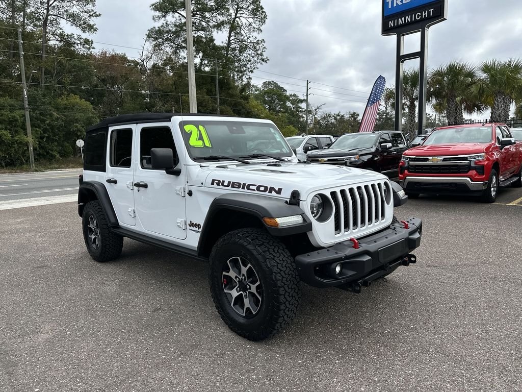 Used 2021 White Jeep Unlimited Rubicon image 10