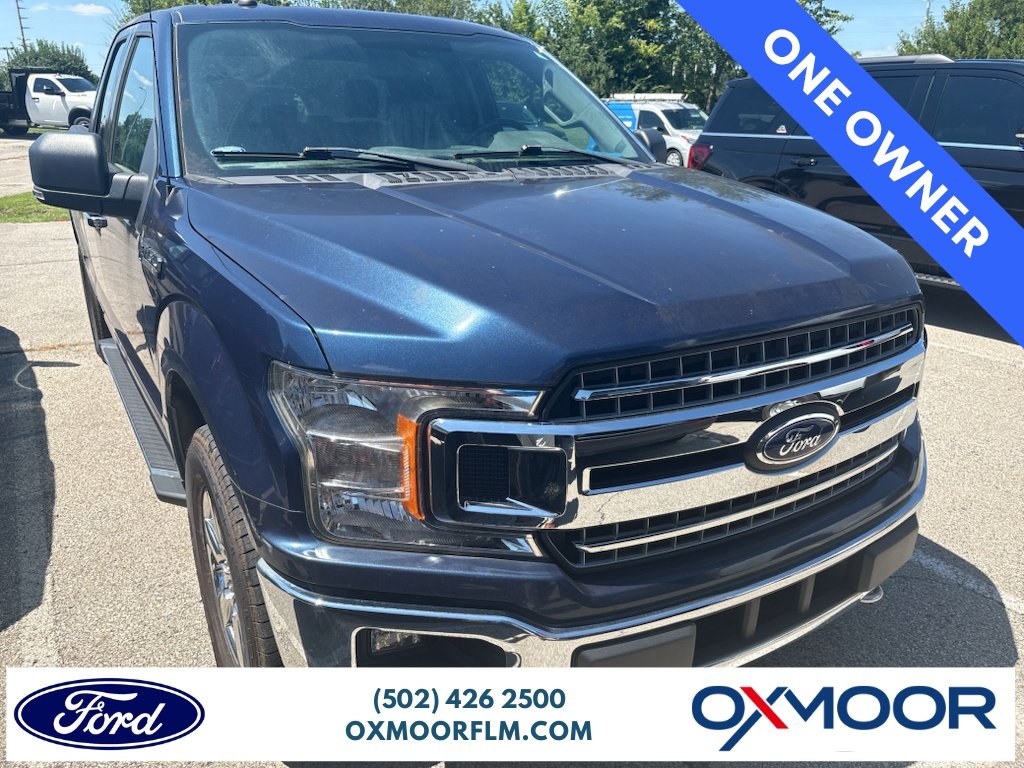 Used 2018 Blue Jeans Metallic Ford XLT image 1
