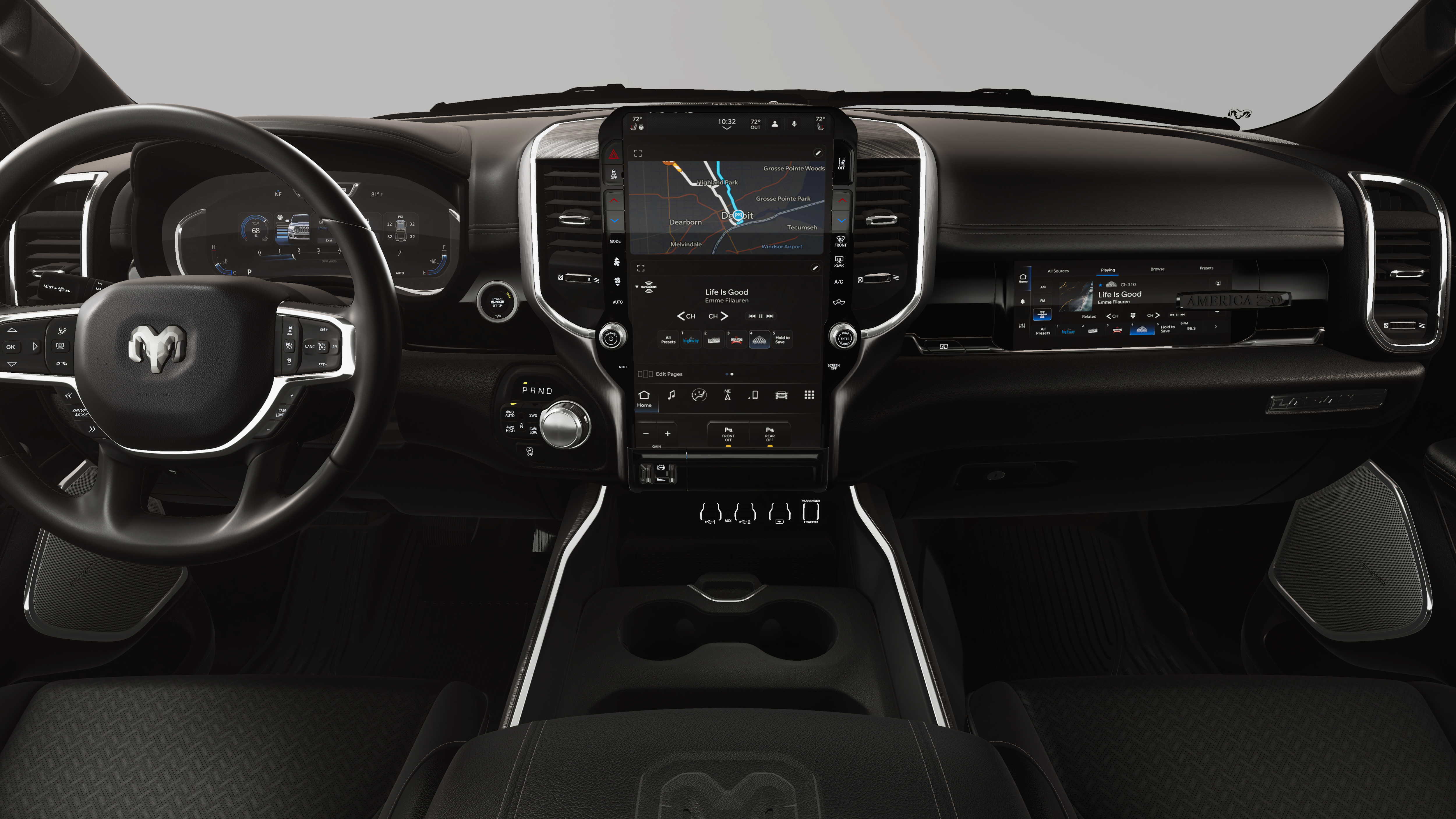 New 2026 Ivory White Tri-Coat Pearl-Coat Exterior Paint RAM LARAMIE image 18