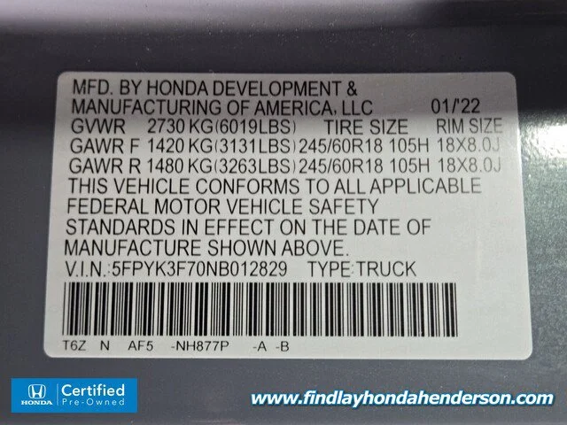 2022 Honda Ridgeline RTL-E - Photo 48