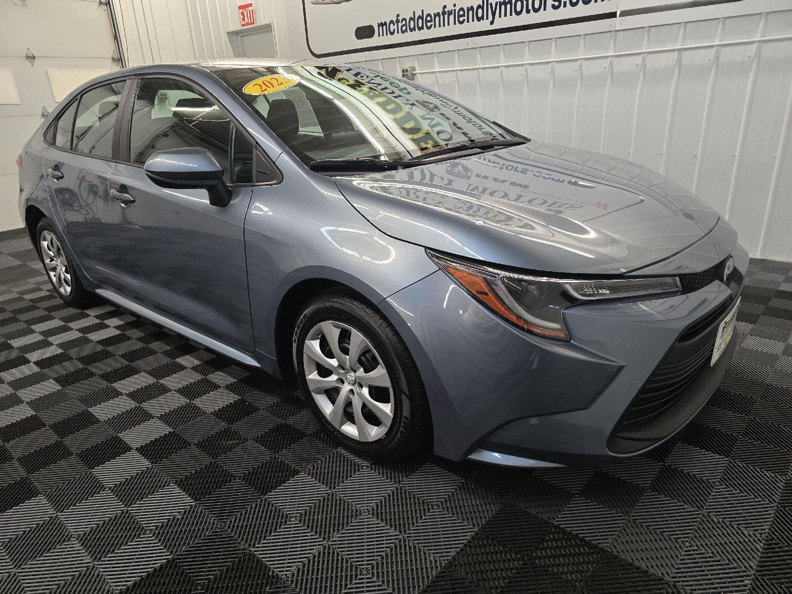 Used 2023 Toyota Corolla LE with VIN 5YFB4MDEXPP033419 for sale in South Haven, MI