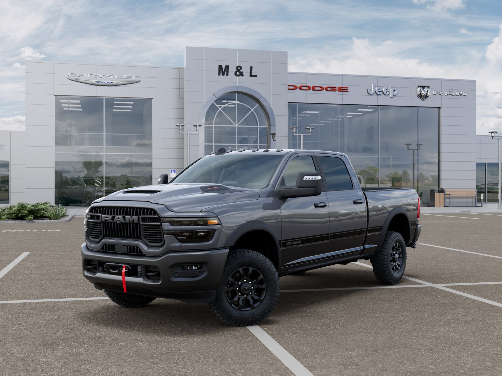 New 2026 Ceramic Gray Clearcoat RAM Power Wagon Crew Cab 4x4 6